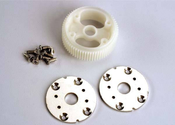 Traxxas Gear, Main Differential (48 Pitch)/Metal Side Plates (2) Self-Tapping Screws (8)