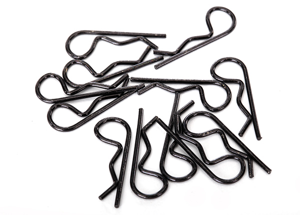 Traxxas Standard Size Body Clips - Black (12) - Click Image to Close