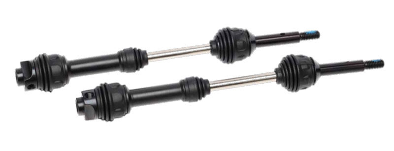 Traxxas Driveshafts, rear, steel-spline constant-velocity (2)