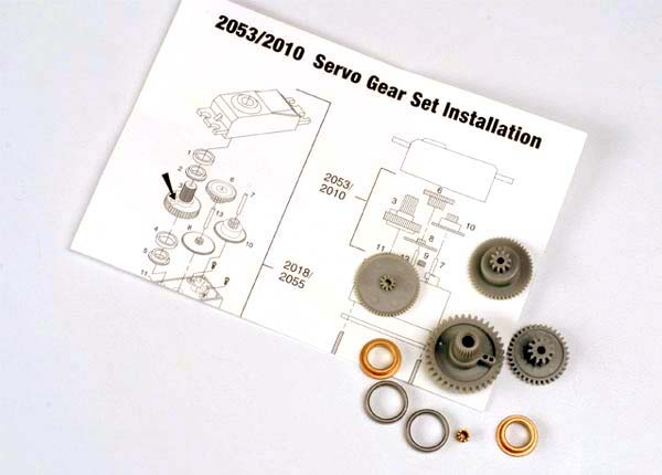 Traxxas Plastic Servo Gear Set (TRA2055/2056) - Click Image to Close