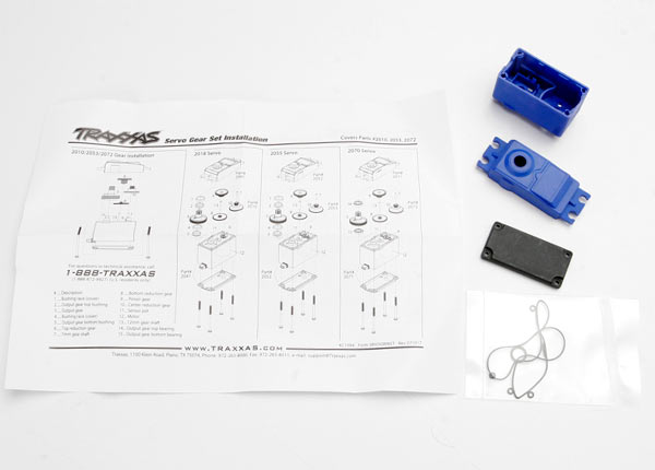 Traxxas Servo case/gaskets (for 2056 and 2075 waterproof servos)