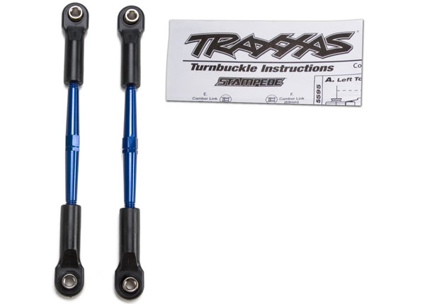 Traxxas Blue Turnbuckle Set, 61mm (2) - Click Image to Close