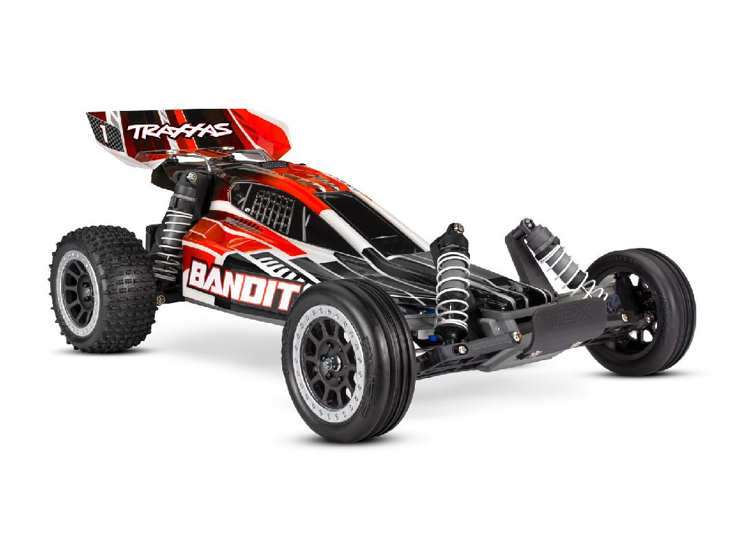 Traxxas Bandit 1/10 Extreme Sports RTR Buggy with USB-C, TQ™ 2.4GHz Radio System - Red