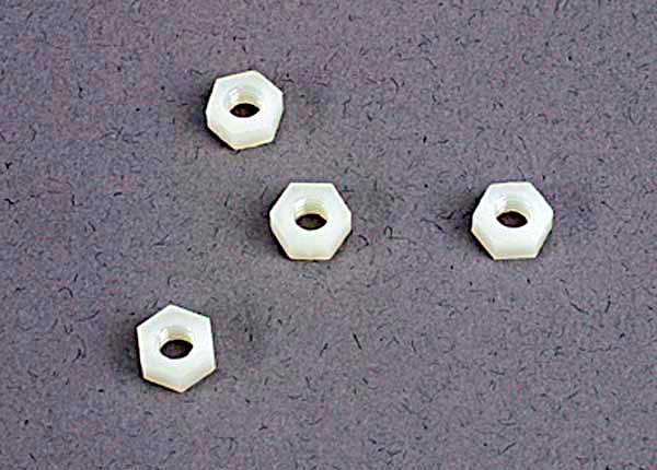 Traxxas 4mm Nylon Wheel Nut Set (4)