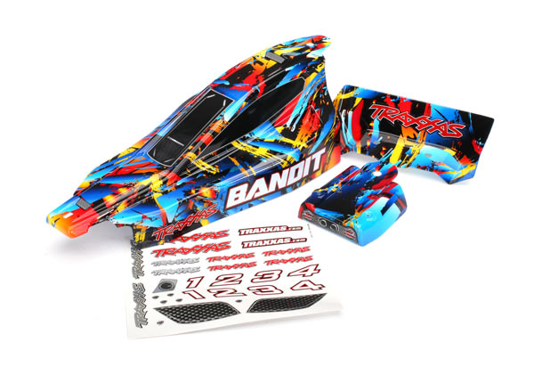 Traxxas Body, Bandit, Rock n' Roll (painted, decals applied) - Click Image to Close