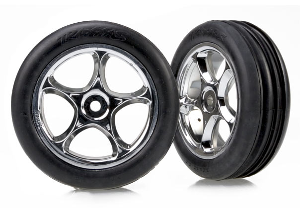 Traxxas Tires & wheels Tracer 2.2" Chrome