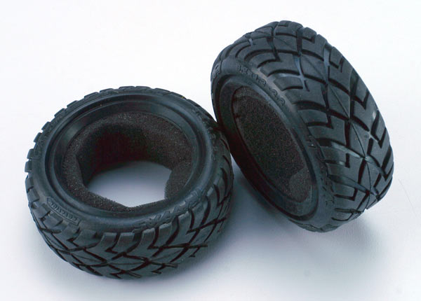 Traxxas Tires, Anaconda 2.2"(Wide, Frt)(2)/Foam Inserts (Bandit)