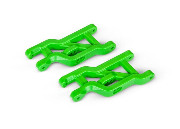 Traxxas Suspension arms, green, front, heavy duty (2)