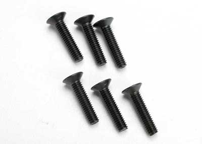 Traxxas 4x18mm Flat Head Screws (6)