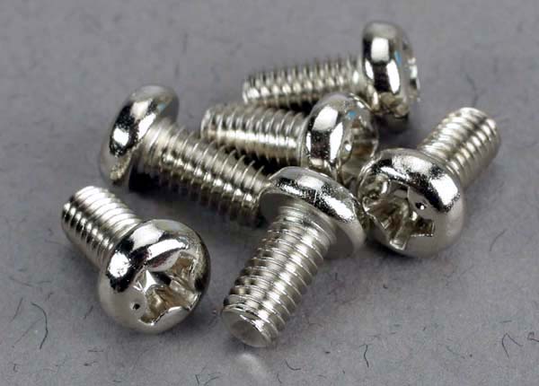 Traxxas 3x6mm Roundhead Machine Screws (6) - Click Image to Close