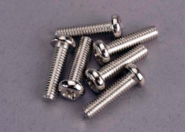 Traxxas 4x15mm Roundhead Machine Screws (6) - Click Image to Close