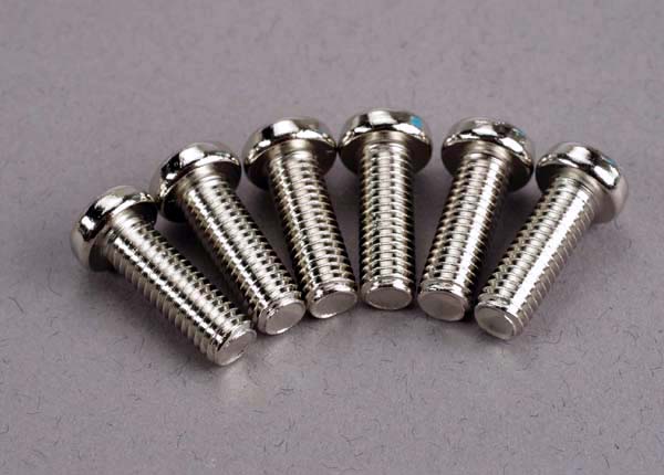 Traxxas Screws, 5x15mm Roundhead Machine (6)