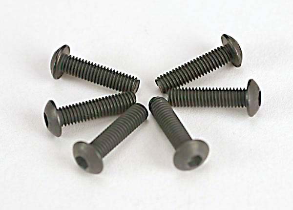 Traxxas 3x12mm Button Head Screws (Hex Drive) (6) - Click Image to Close