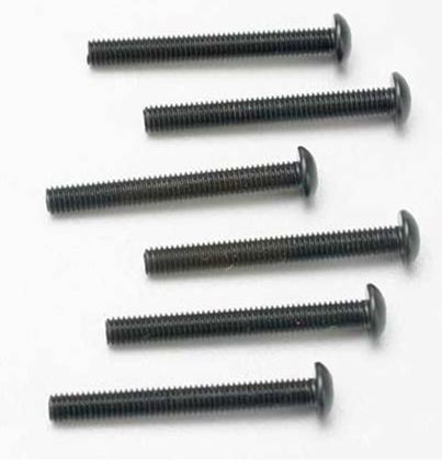 Traxxas 3X25mm Button Head Screws (Hex Drive) (6) - Click Image to Close