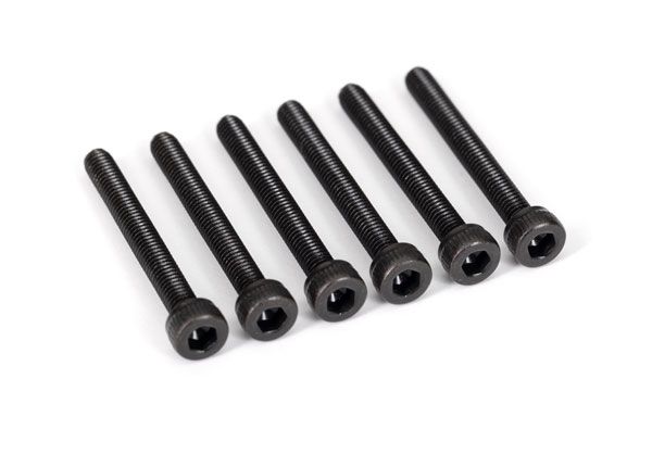 Traxxas Screws, 3x25mm cap-head machine (hex drive) (6)