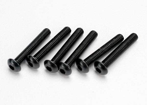 Traxxas 3x18mm Button Head Screws (6) - Click Image to Close