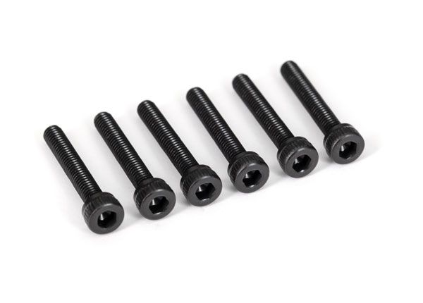 Traxxas Screws, 3x18mm cap-head machine (hex drive) (6)