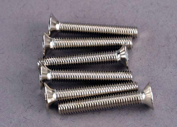 Traxxas 3x20mm Flat Head Phillips Screw (6) - Click Image to Close