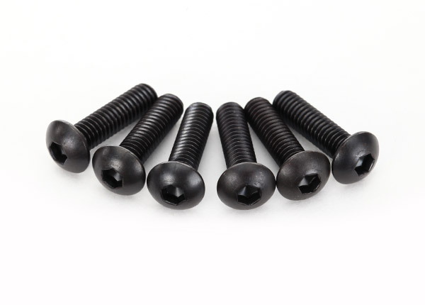 Traxxas Screws, 4x15mm button-head machine (hex drive) (6) - Click Image to Close