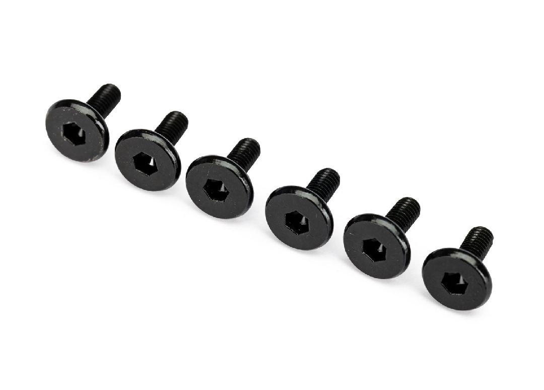 Traxxas Screws, 3x8mm flat-head machine (hex drive) (6)