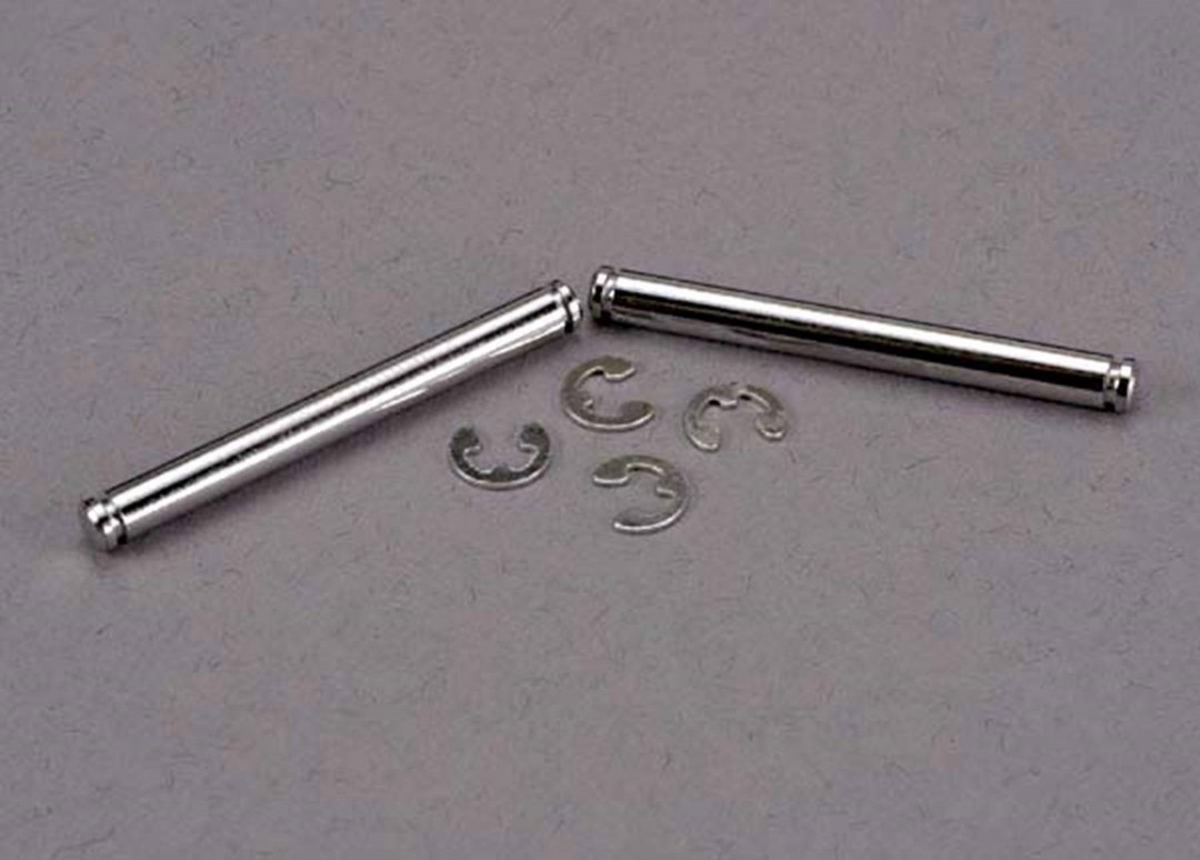 Traxxas Suspension Pins, 31.5mm, Chrome with E-Clips (2)