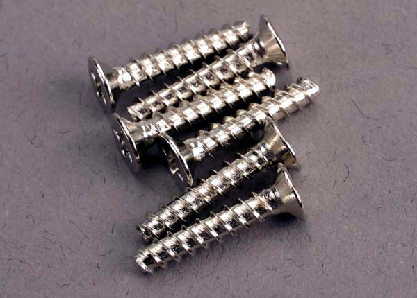 Traxxas Screws, 3x15mm Countersunk Self-Tapping (6)