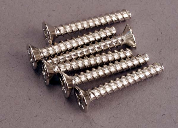 Traxxas Screws, 3x20mm Countersunk Self-Tapping (6)