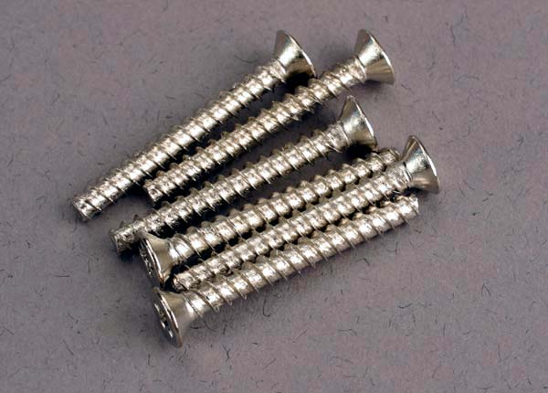 Traxxas Screws, 3x25mm Countersunk Self-Tapping (6)