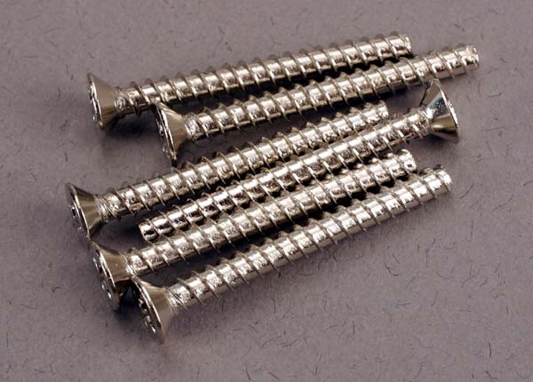 Traxxas Screws, 3x28mm Countersunk Self-Tapping (6)