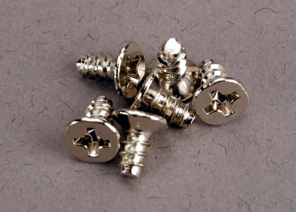 Traxxas Screws, 3x6mm Countersunk Self-Tapping (6)