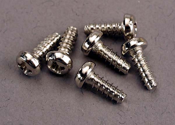 Traxxas 3x8mm Button Head Self-Tapping Screw (6) - Click Image to Close