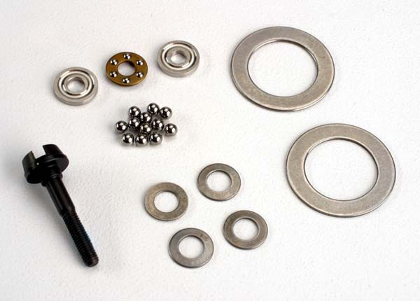 Traxxas Diff Rebuild Kit, Contains: Diff Shaft Belleville Spring Washers (4)/ Diff Rings (2)/ Thrust Washers (2)/ Thrust Bearing/ Chrome Diff Balls (12)