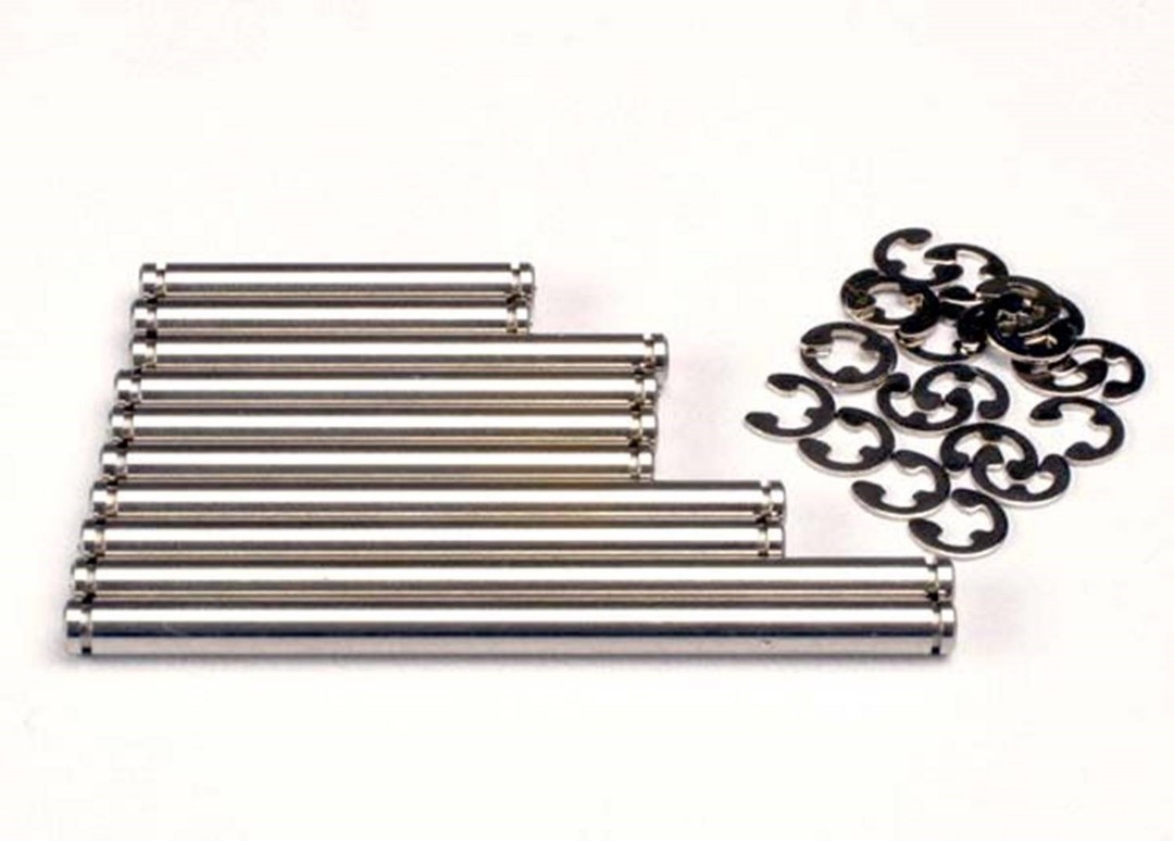 Traxxas Stainless Steel Suspension Pin Set with E-Clips (2) - Click Image to Close
