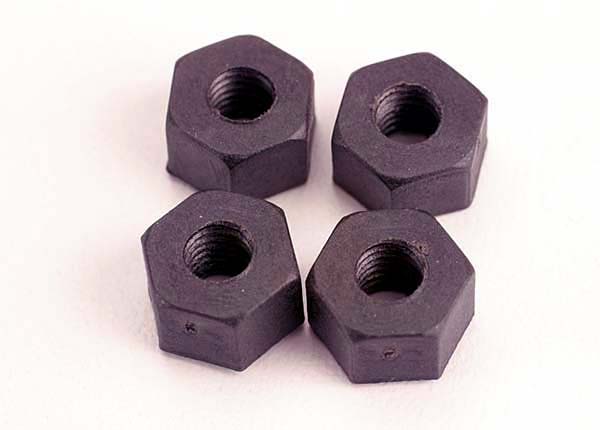 Traxxas 5mm nylon wheel nuts (4)