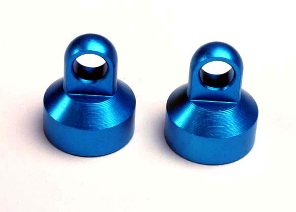 Traxxas Aluminum Shock Cap (Blue) (2) - Click Image to Close