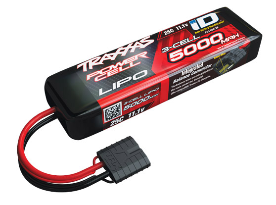 Traxxas 5000mAh 3S 11.1V 25C LiPo iD Connector Soft Case 155x25x45mm