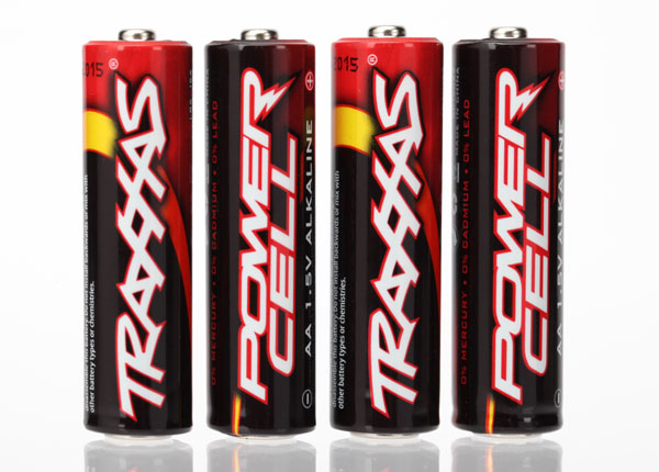 Traxxas Battery, Power Cell AA Alkaline (4) - Click Image to Close