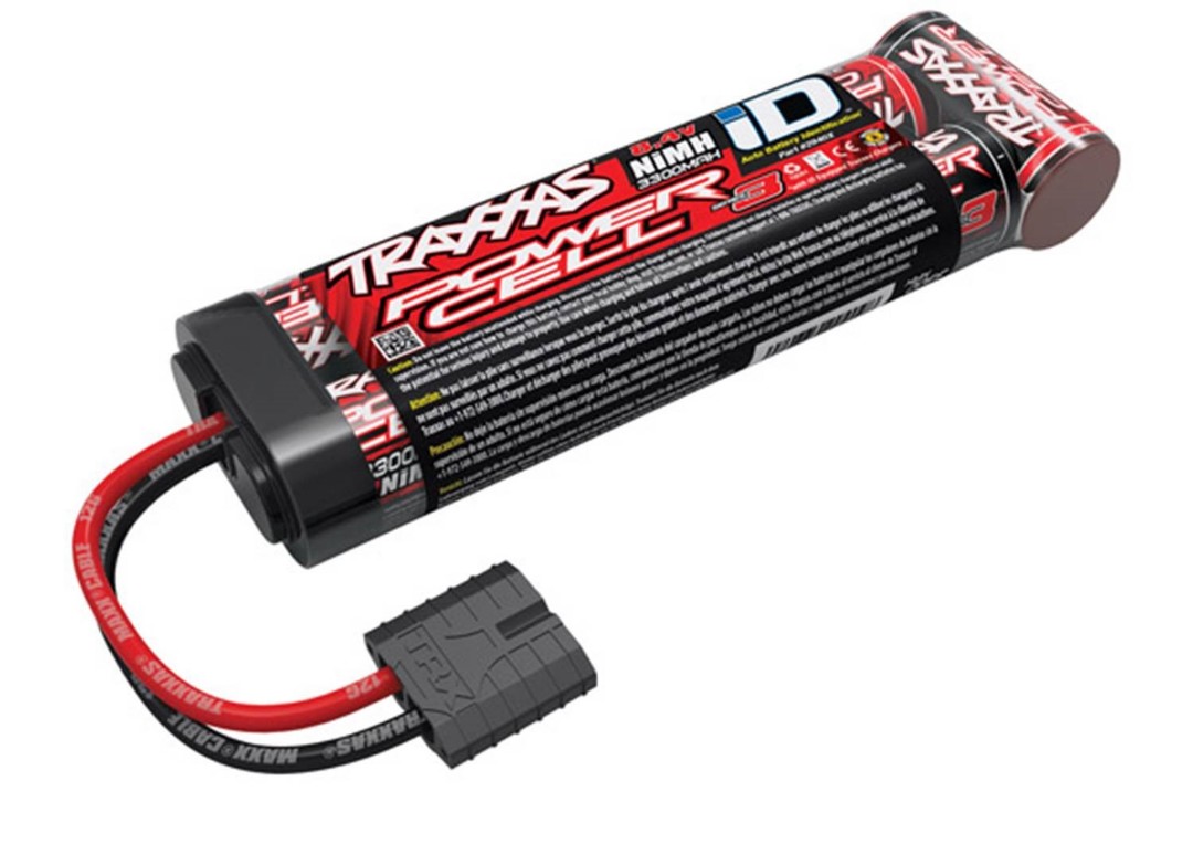 Traxxas Series 3 Power Cell 3300mAh 8.4V NiMH iD Plug Flat - Click Image to Close