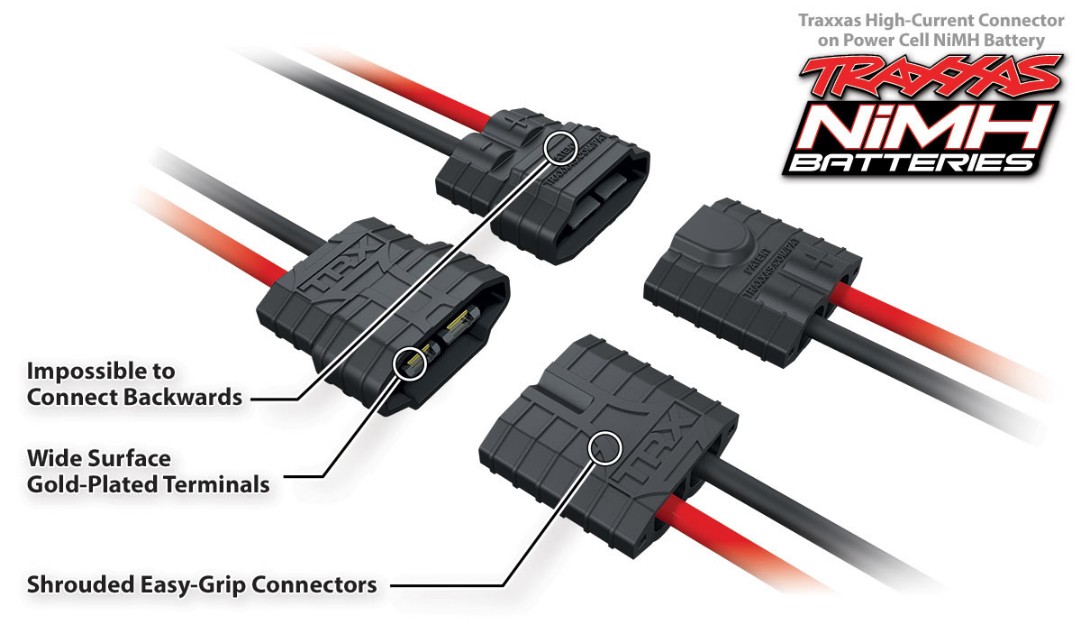 Traxxas Series 3 Power Cell 3300mAh 8.4V NiMH iD Plug Flat - Click Image to Close