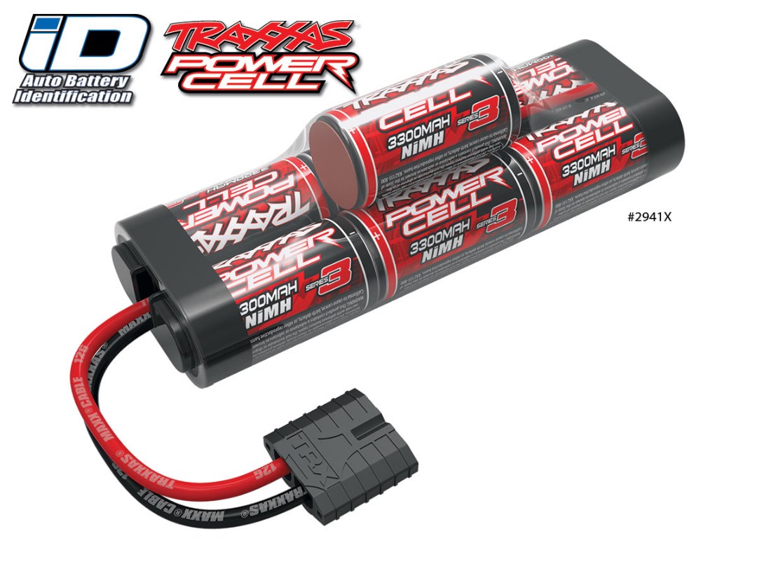 Traxxas Series 3 Power Cell 3300mAh 8.4V NiMH iD Plug Hump - Click Image to Close