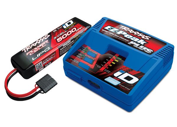 Traxxas Battery/Charger Completer Pack (Includes #2970 iD Charger (1),#2872X 5000mAh 11.1V 3-cell 25C LiPo iD battery (1))