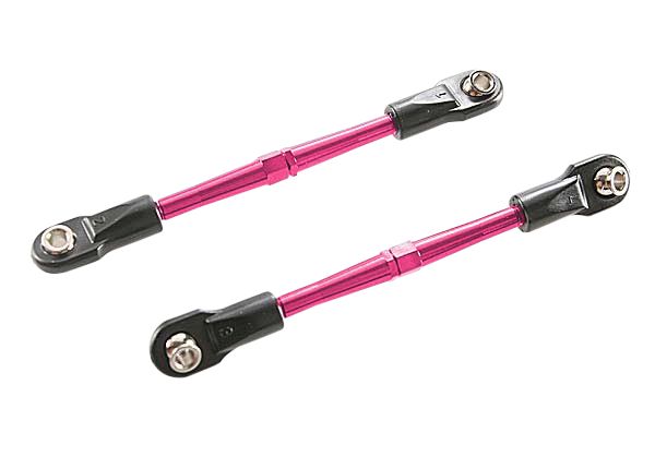 Traxxas 59mm Aluminum Turnbuckle Toe Link (Pink) (2) - Click Image to Close