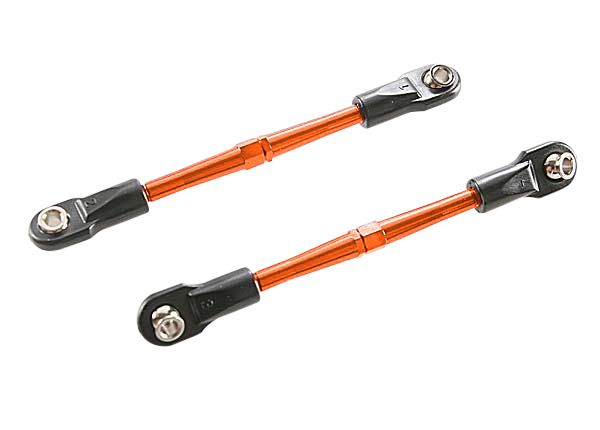 Traxxas 59mm Aluminum Turnbuckle Toe Link (Orange) (2) - Click Image to Close