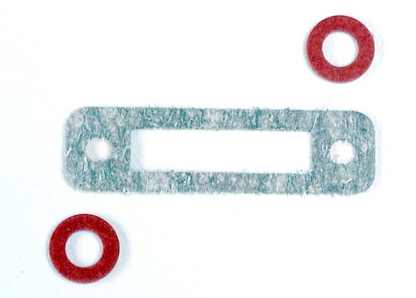Traxxas Exhaust Header Gasket (1)/ Gaskets, Pressure Fitting (2) (For Side Exhaust Engines Only)