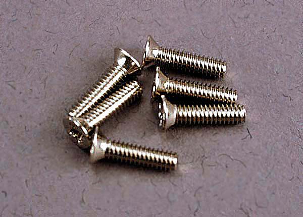 Traxxas Screws, 2x8mm Countersunk Machine (6) - Click Image to Close