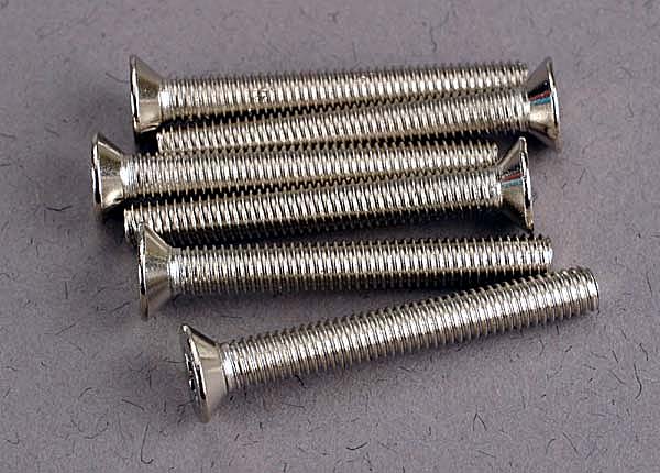 Traxxas Screws, 3x24mm Countersunk Machine (6)