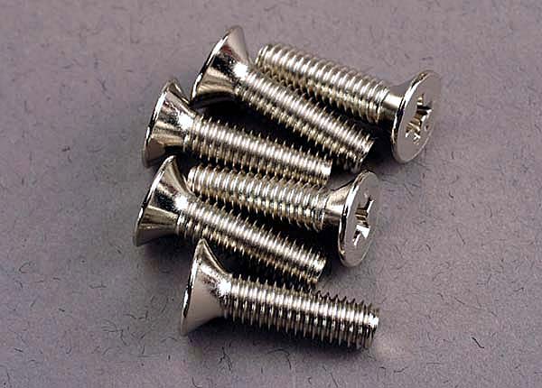 Traxxas Screws, 4x15mm Countersunk Machine (6) - Click Image to Close