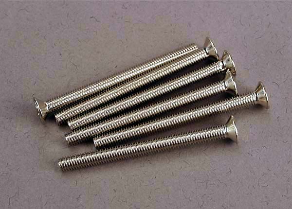 Traxxas Screws, 3x36mm Countersunk Machine (6)