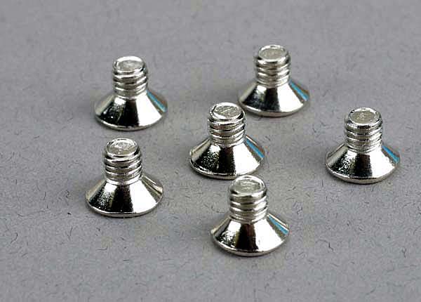 Traxxas Screws, 4x6mm Countersunk Machine (6)