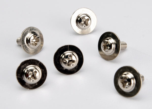 Traxxas 3x8mm Washerhead Screws (6) - Click Image to Close